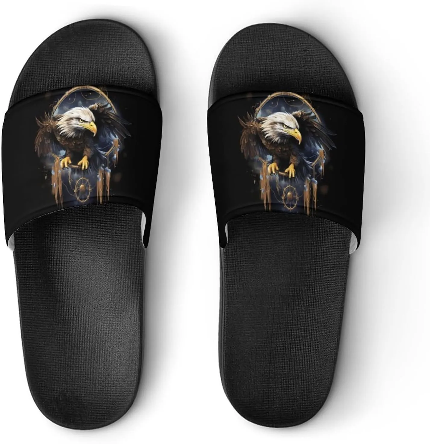 Ea-gle Dream-Catcher House Sandals Non-Slip Bathroom Slippers Beach Summer Shoes for Men Women