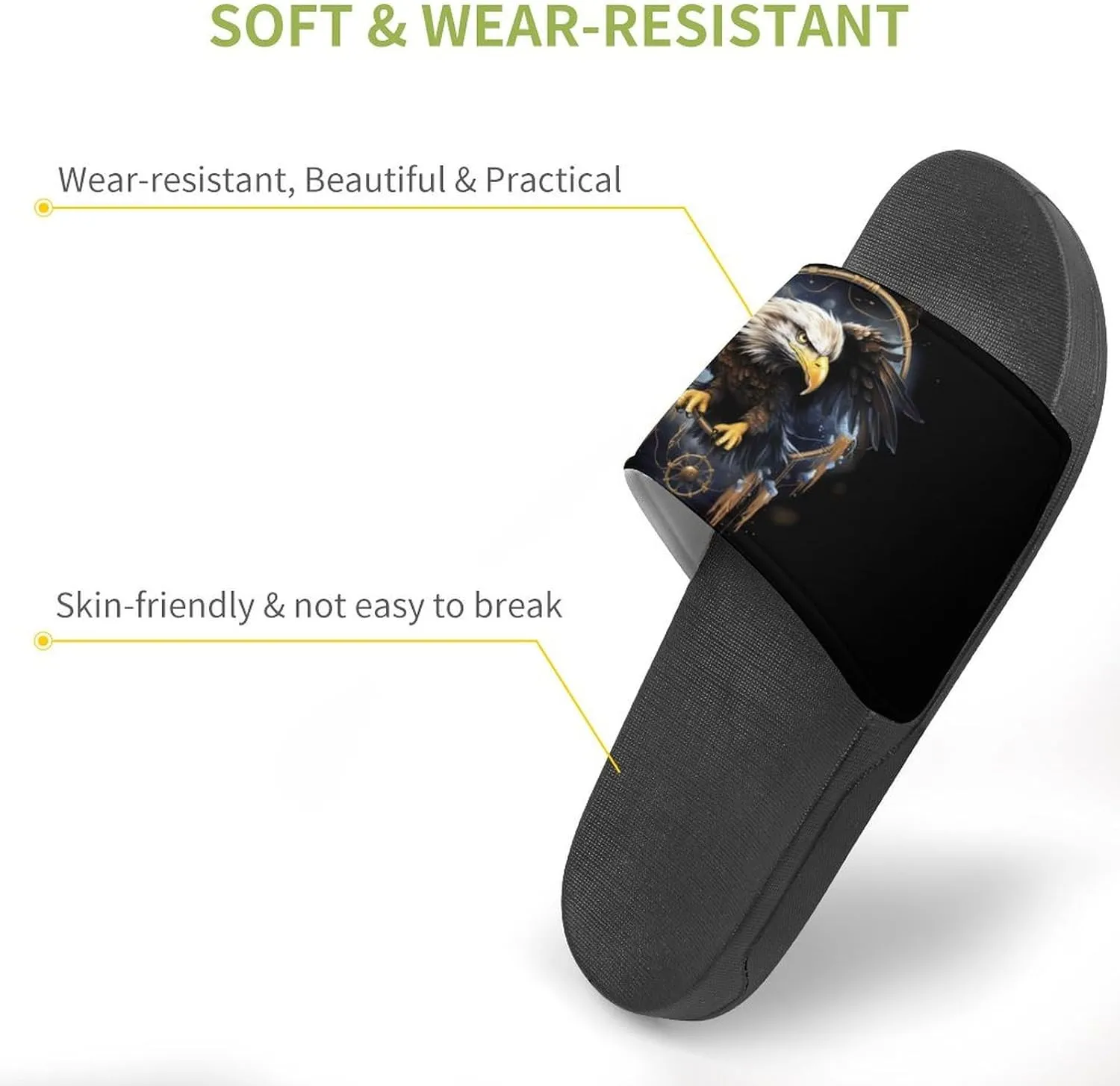 Ea-gle Dream-Catcher House Sandals Non-Slip Bathroom Slippers Beach Summer Shoes for Men Women