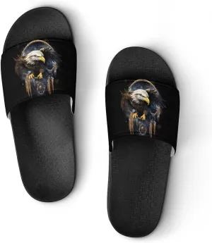Ea-gle Dream-Catcher House Sandals Non-Slip Bathroom Slippers Beach Summer Shoes for Men Women