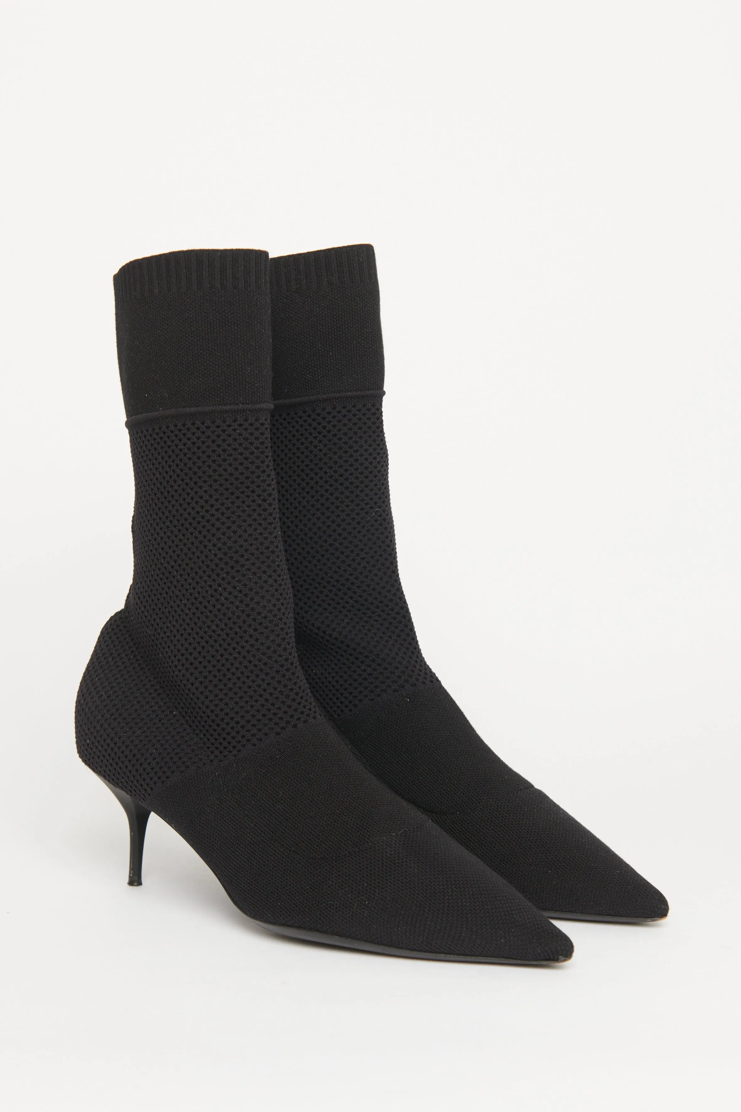 Ebony Slip On Preowned Sock Boots