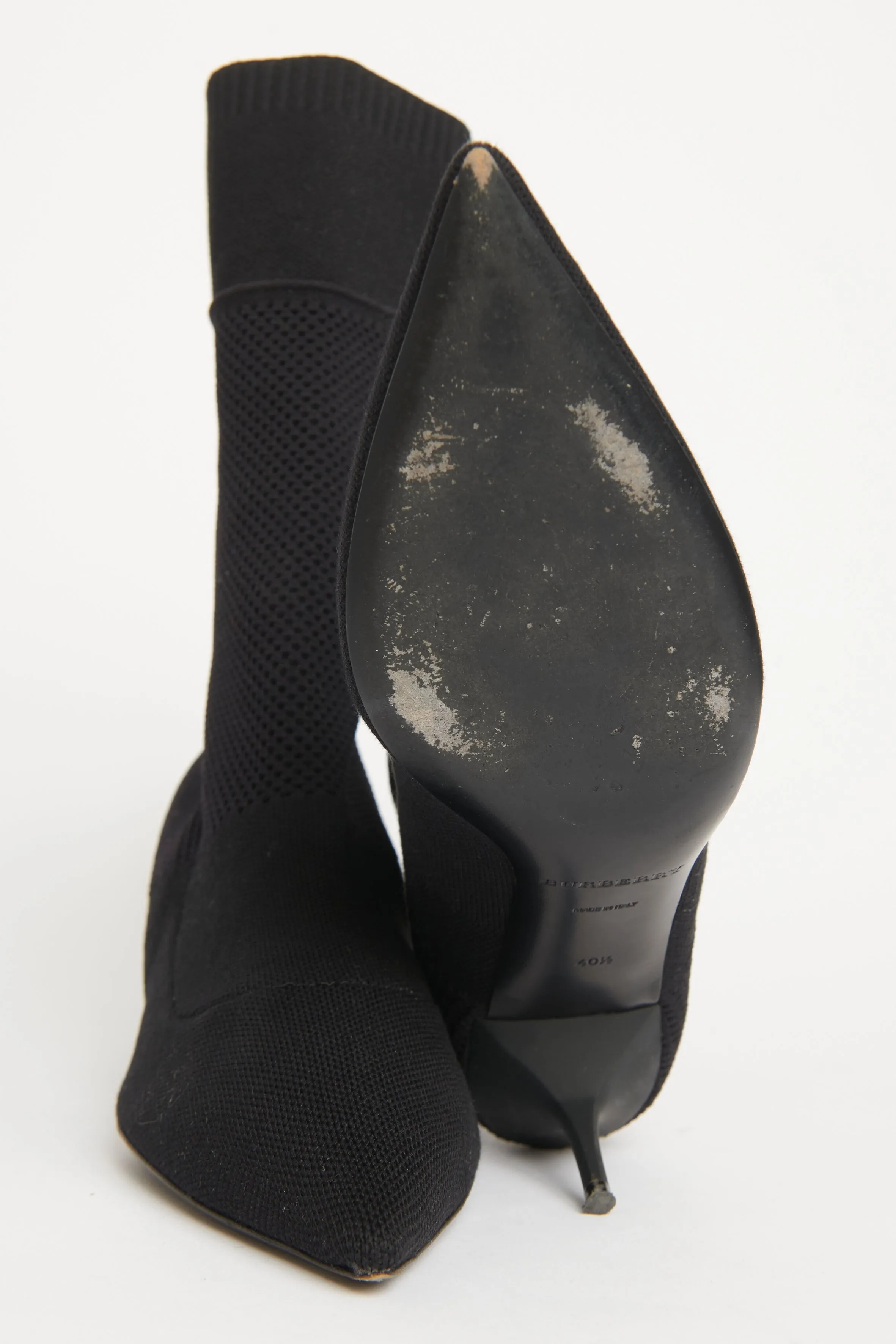 Ebony Slip On Preowned Sock Boots