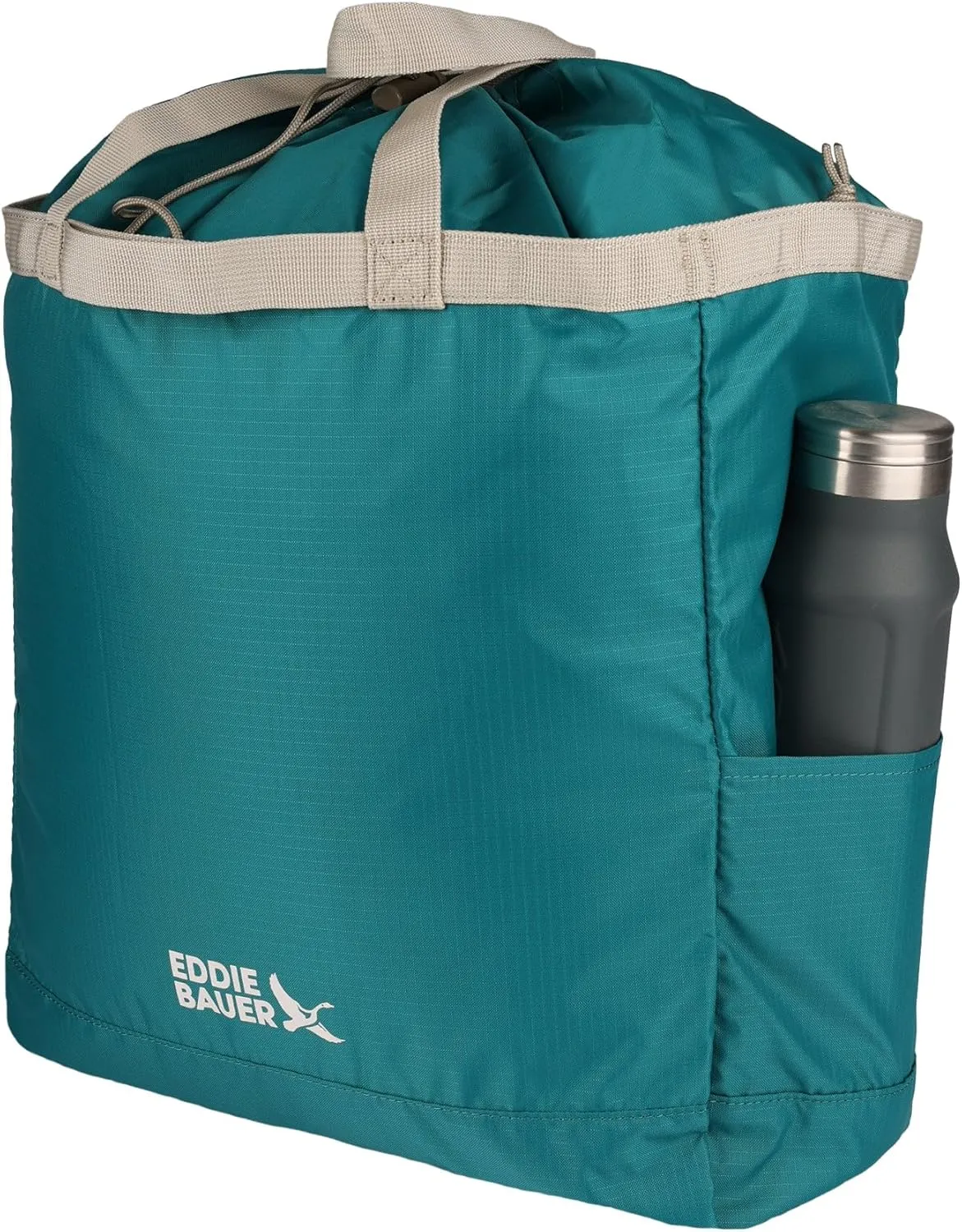 Eddie Bauer Stowaway Packable Tote Bag | Lightweight | Compact | Cinch Closure | Ripstop Nylon | 25l Capacity
