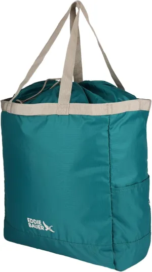 Eddie Bauer Stowaway Packable Tote Bag | Lightweight | Compact | Cinch Closure | Ripstop Nylon | 25l Capacity