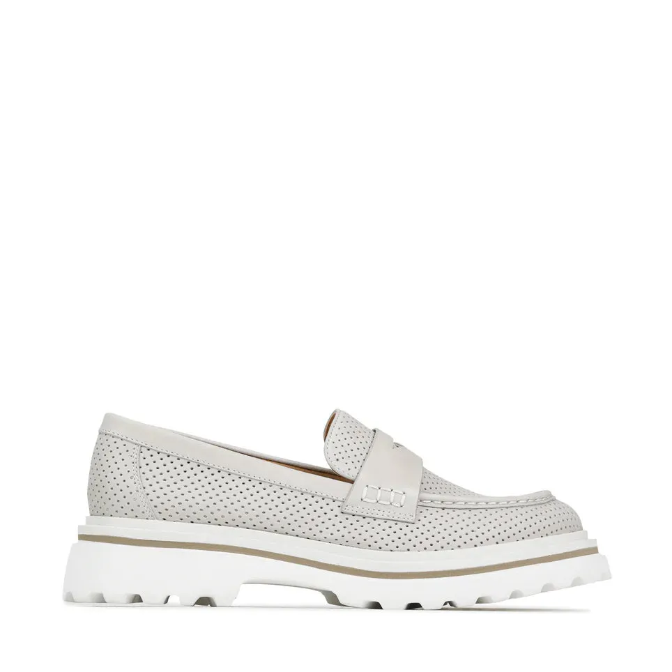 Eos Sumiya Perforated Loafer Pebble