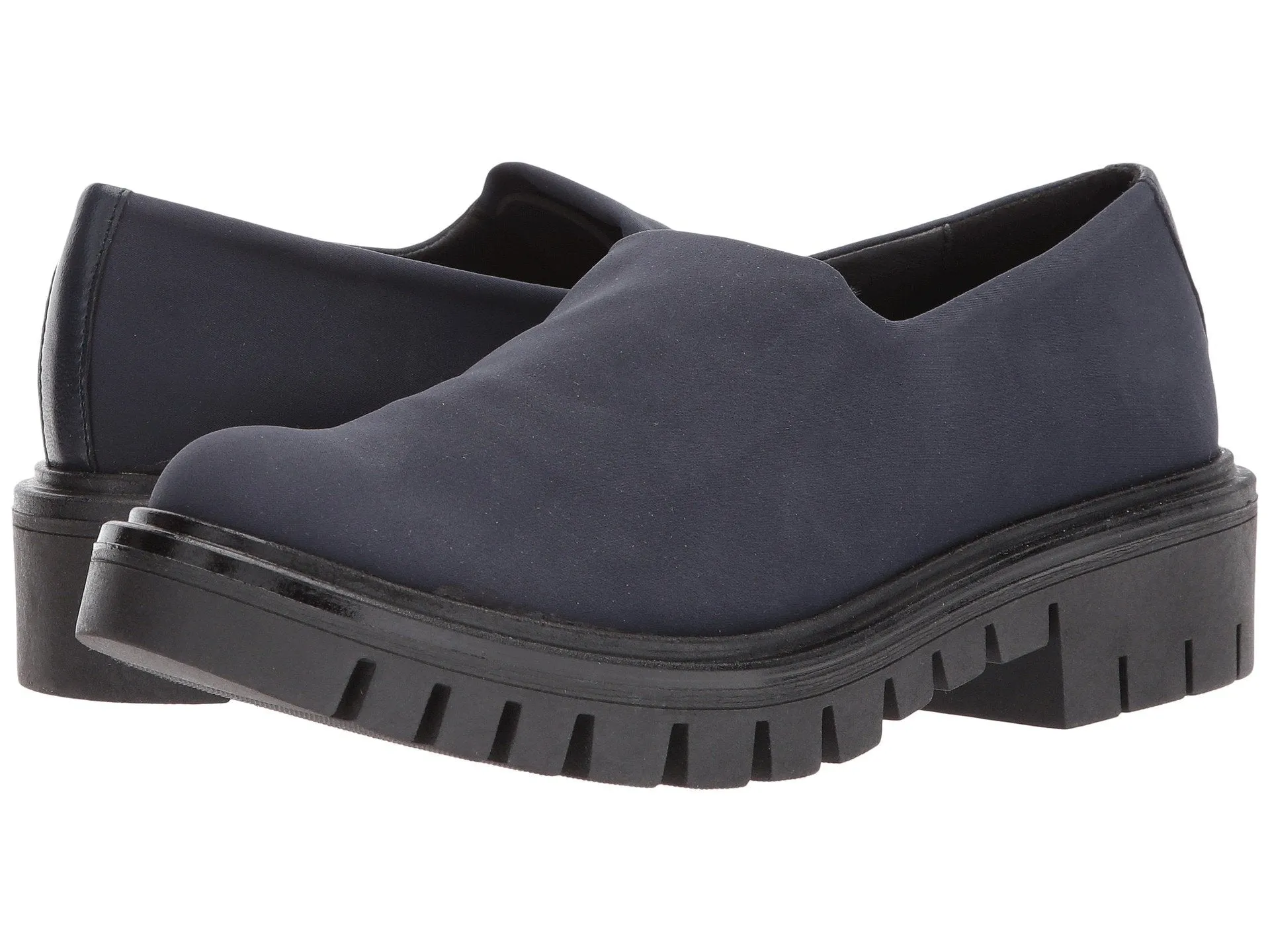 Fabric All-inclusive selection Trendy Glove Fitting Loafer Stretch Karen Comfortable Consistent quality Navy Shellys London