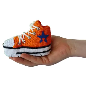 Fall Baby Shower Special, Gender Neutral Baby Girl or Boy Gift, Crochet Baby Booties Sneaker Costume, Welcome Gift for Baby Girl/Boy Reveal
