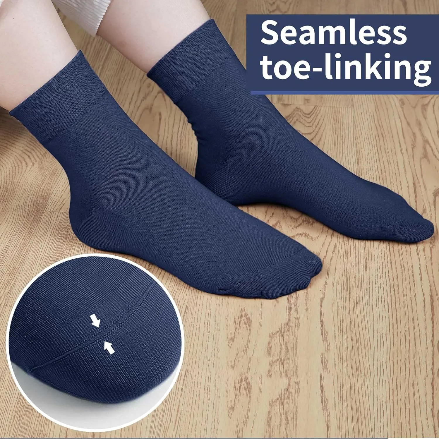 FGZ Women Thin Cotton Socks, Soft Cotton Bootie Socks Women Above Ankle Crew Socks 5-10 Pairs