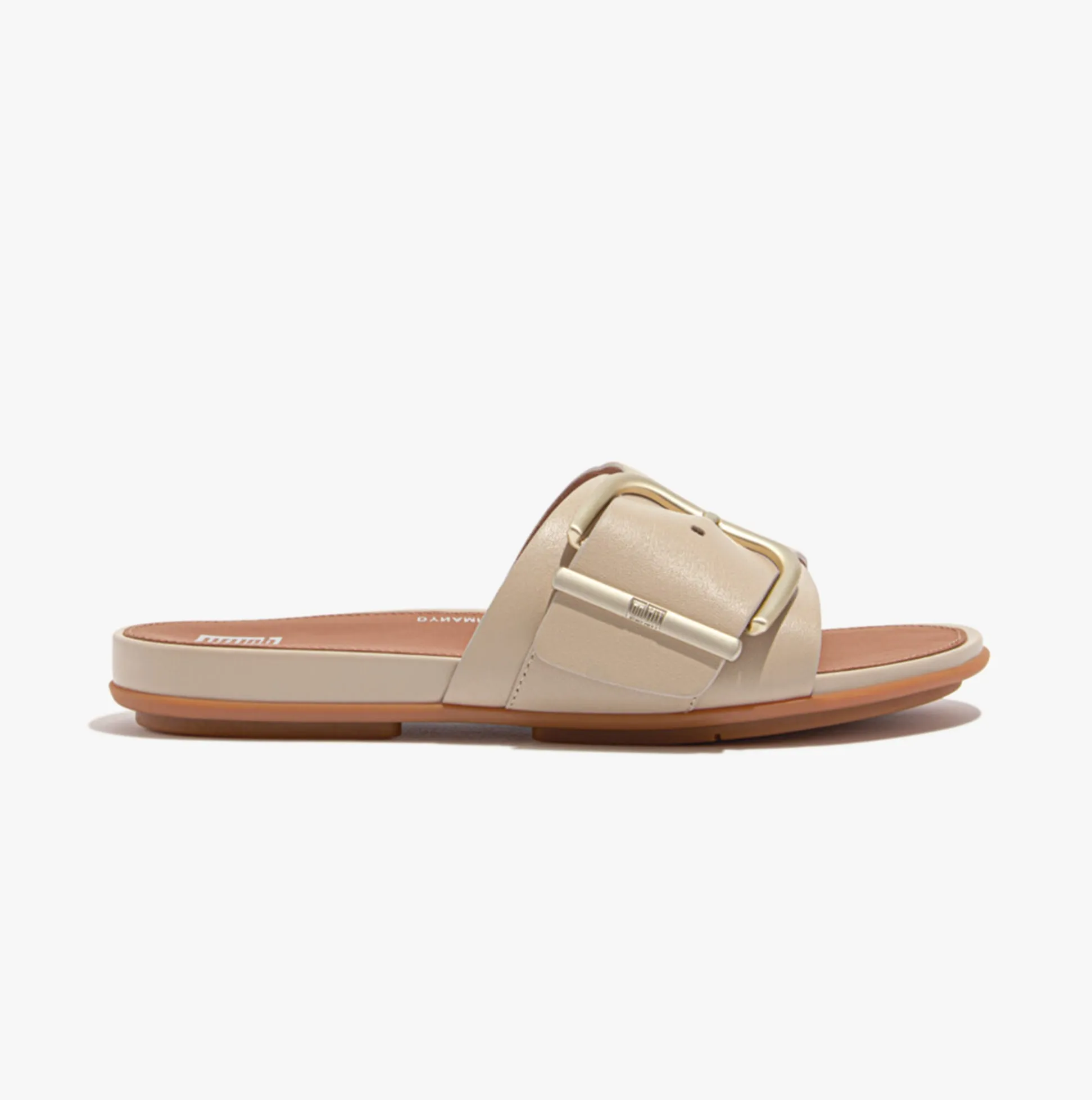 FitFlop GRACIE MAXI-BUCKLE Womens Slides Stone Beige
