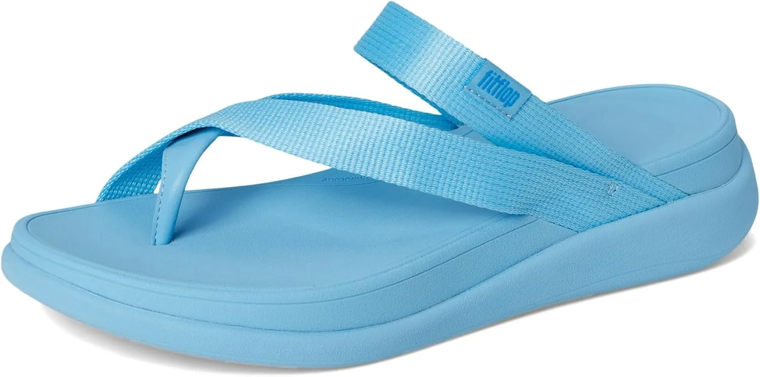 FitFlop Women's F-Mode Go Webbing Flatform Sling Toe-Post Sandals Wedge