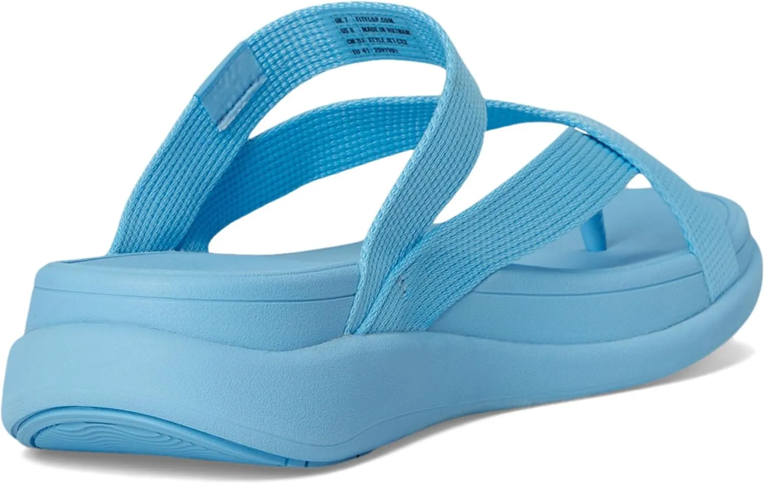 FitFlop Women's F-Mode Go Webbing Flatform Sling Toe-Post Sandals Wedge