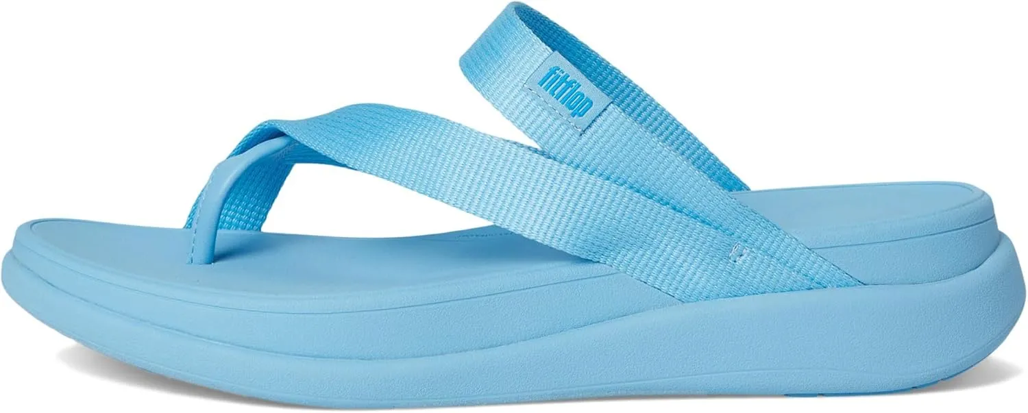 FitFlop Women's F-Mode Go Webbing Flatform Sling Toe-Post Sandals Wedge