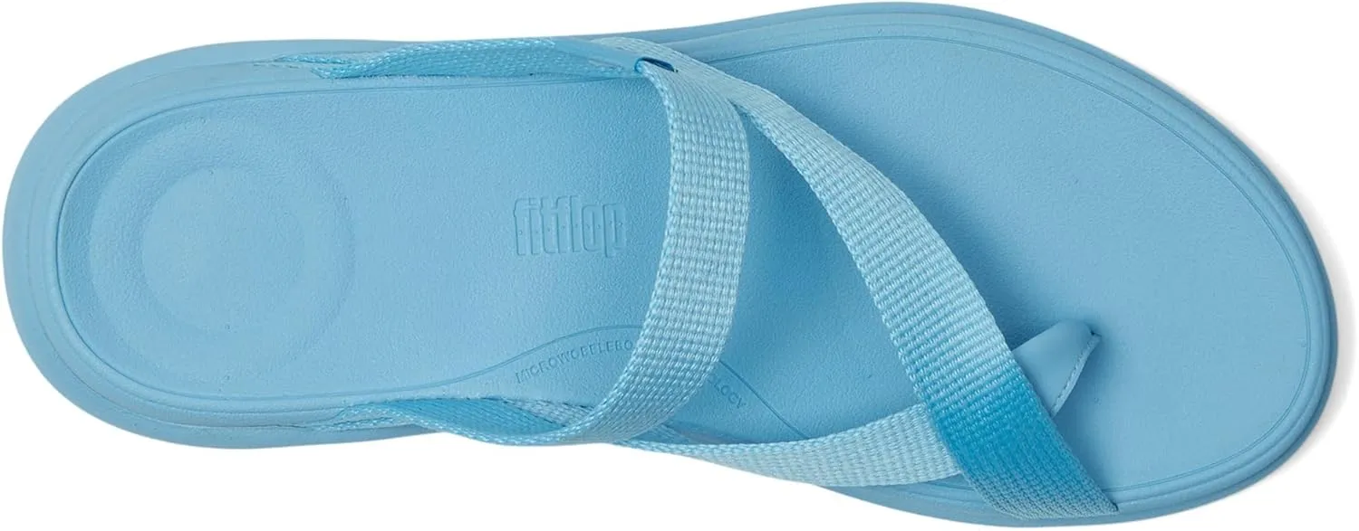 FitFlop Women's F-Mode Go Webbing Flatform Sling Toe-Post Sandals Wedge