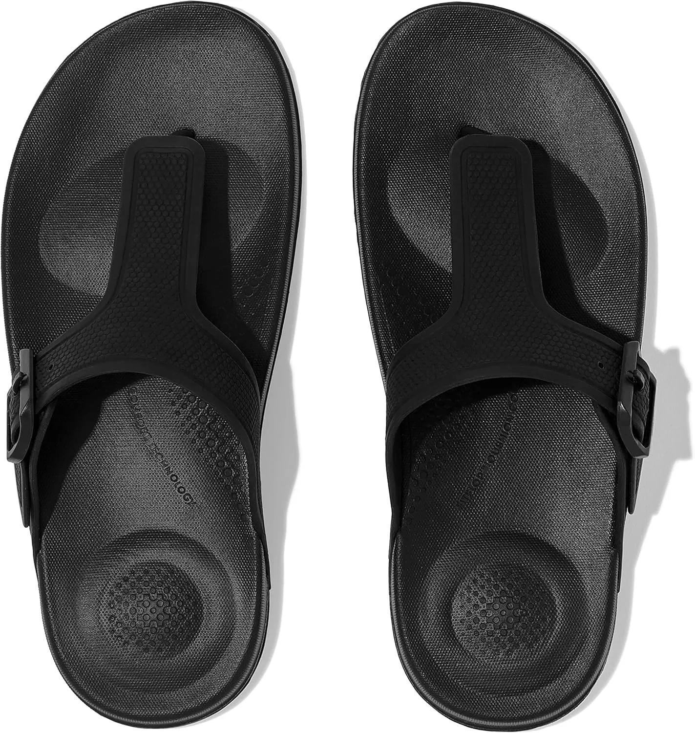 FitFlop Women's Iqushion Iridescent Adjustable Buckle Flip-Flops Wedge Sandal