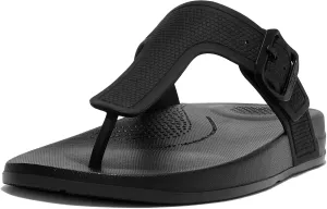 FitFlop Women's Iqushion Iridescent Adjustable Buckle Flip-Flops Wedge Sandal