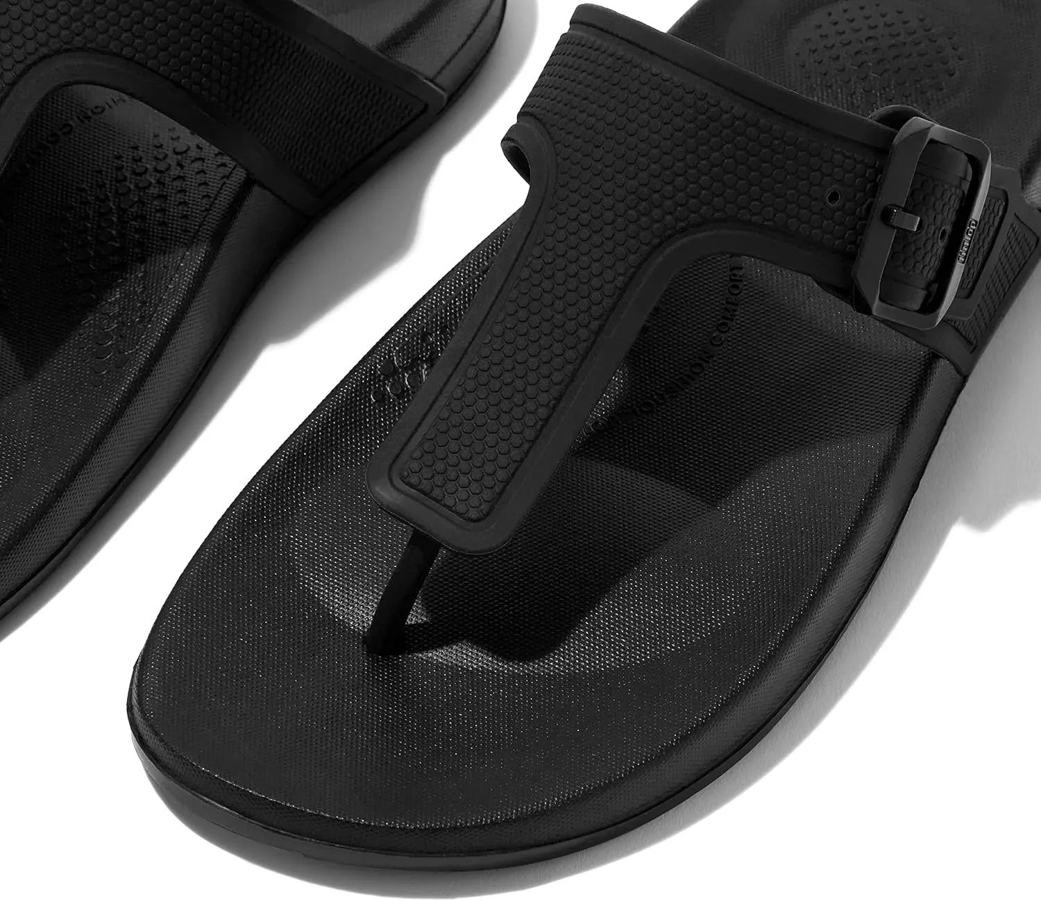 FitFlop Women's Iqushion Iridescent Adjustable Buckle Flip-Flops Wedge Sandal