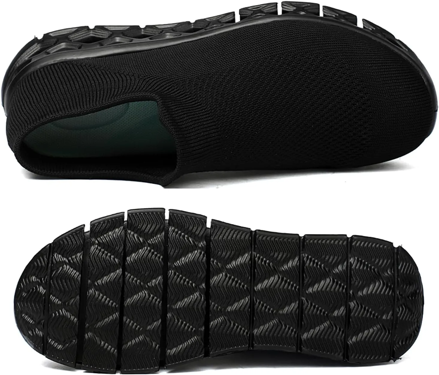 FLARUT Women's Walking Shoes Cushioning Loafer Sneakers Slip on Lightweight Mesh Sock Shoes