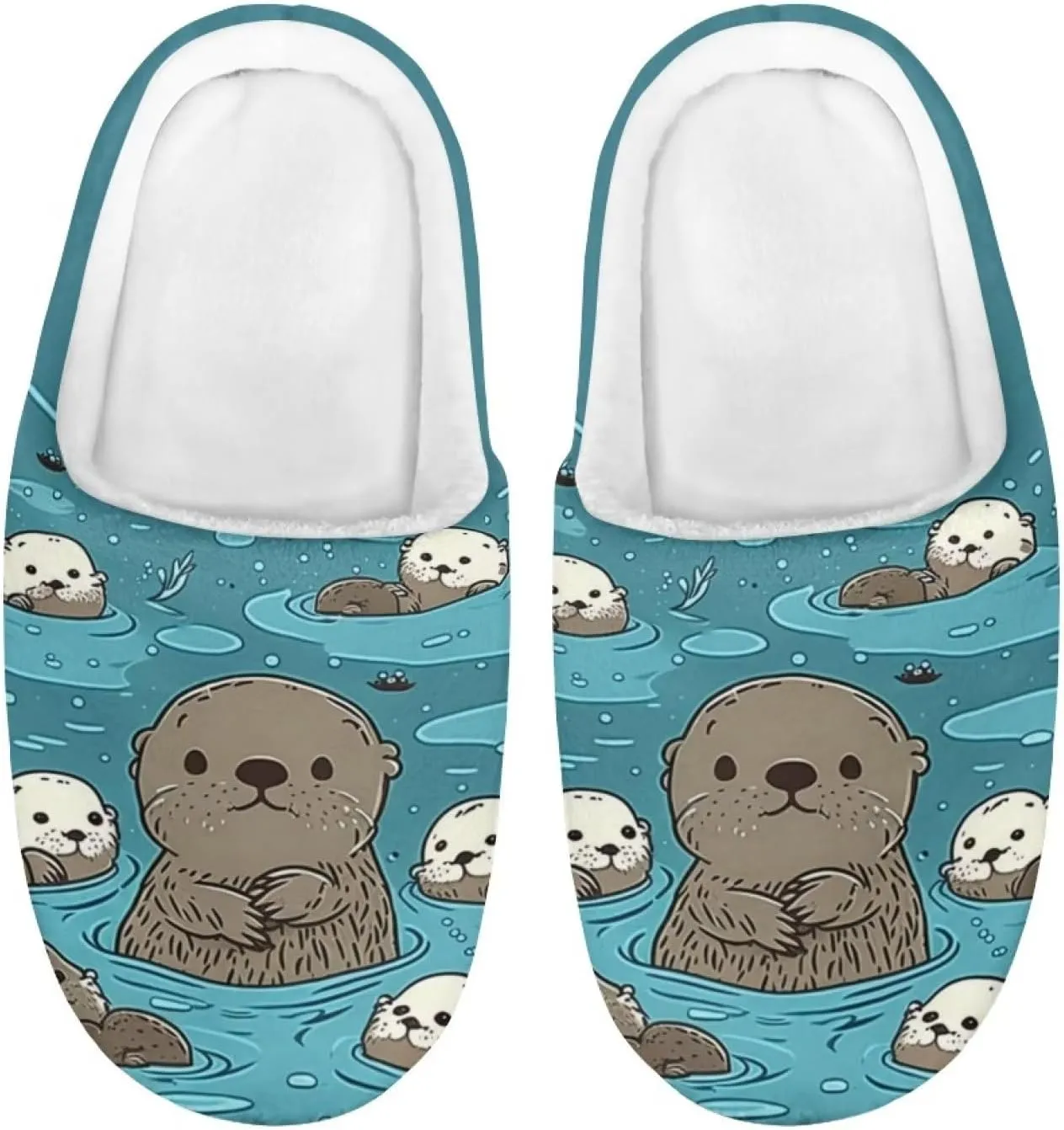 Flashideas Toddler Slippers Indoor Outdoor Anti-Skid Warm Cozy Foam Slide Soft Fuzzy Slippers