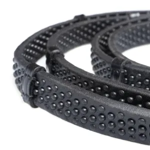Flexible Fit Bio Grip with Continental Stoppers Black Reins