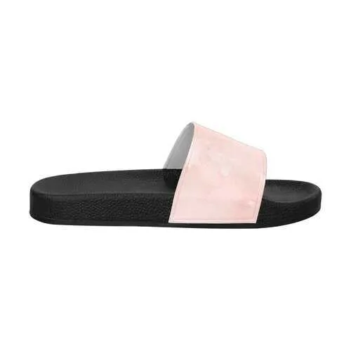 Flip-Flop Sandals, Peach Marble Style Women's Slides