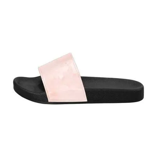 Flip-Flop Sandals, Peach Marble Style Women's Slides