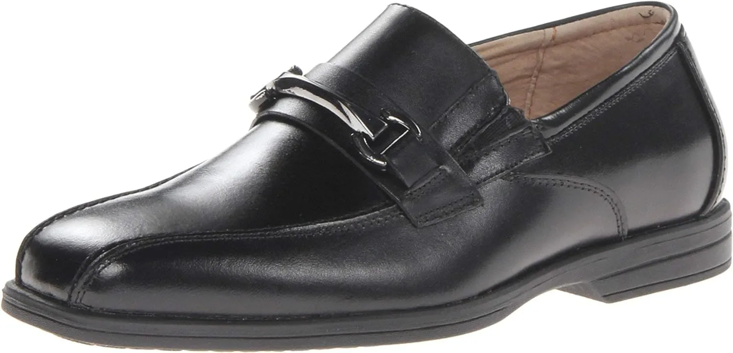 Florsheim Reveal Bit Jr Boys' Toddler-Youth Slip On, 12.5 M US Little Kid, Black