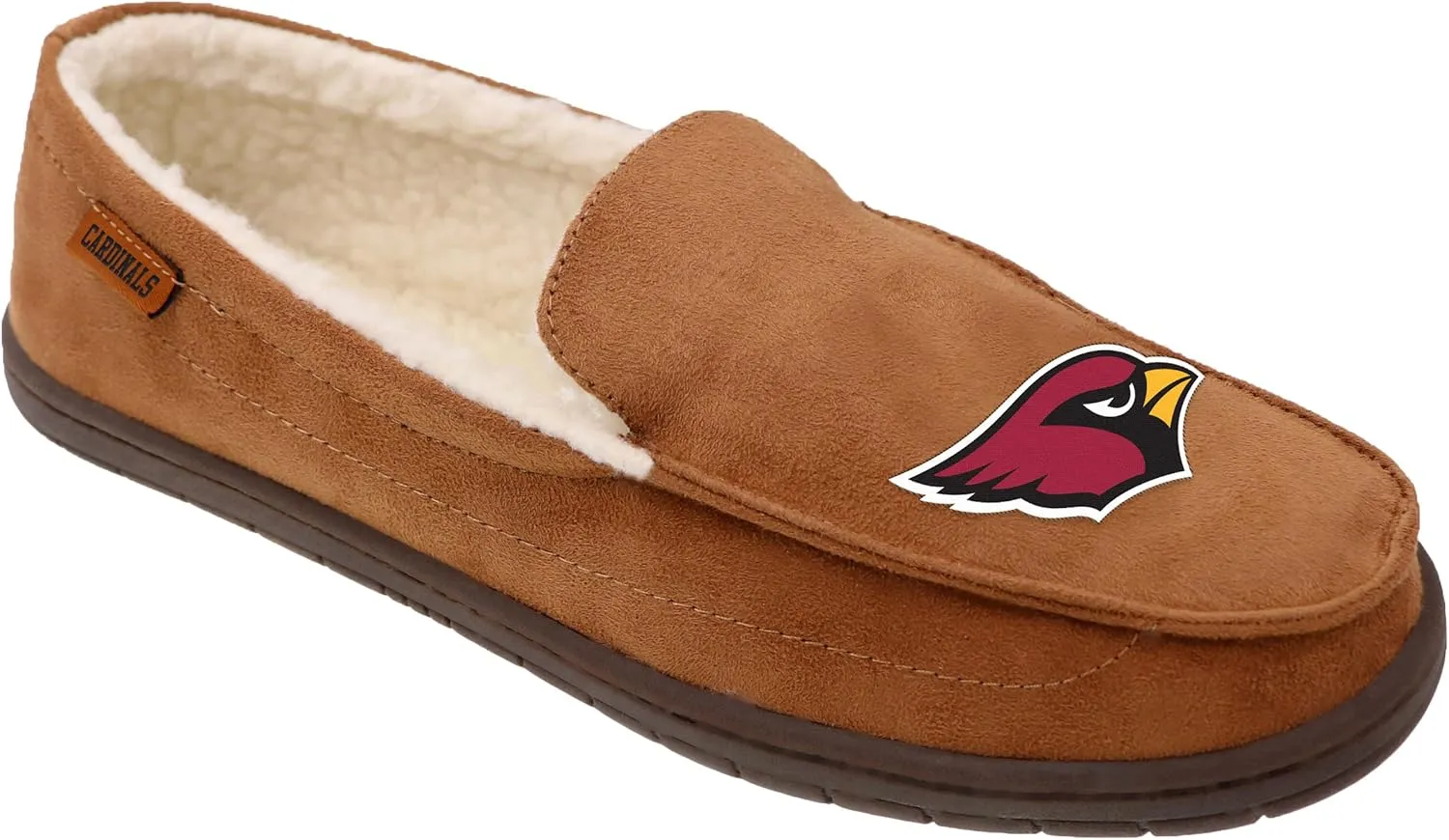 FOCO Men's NFL Football Team Logo Moccasin Slippers