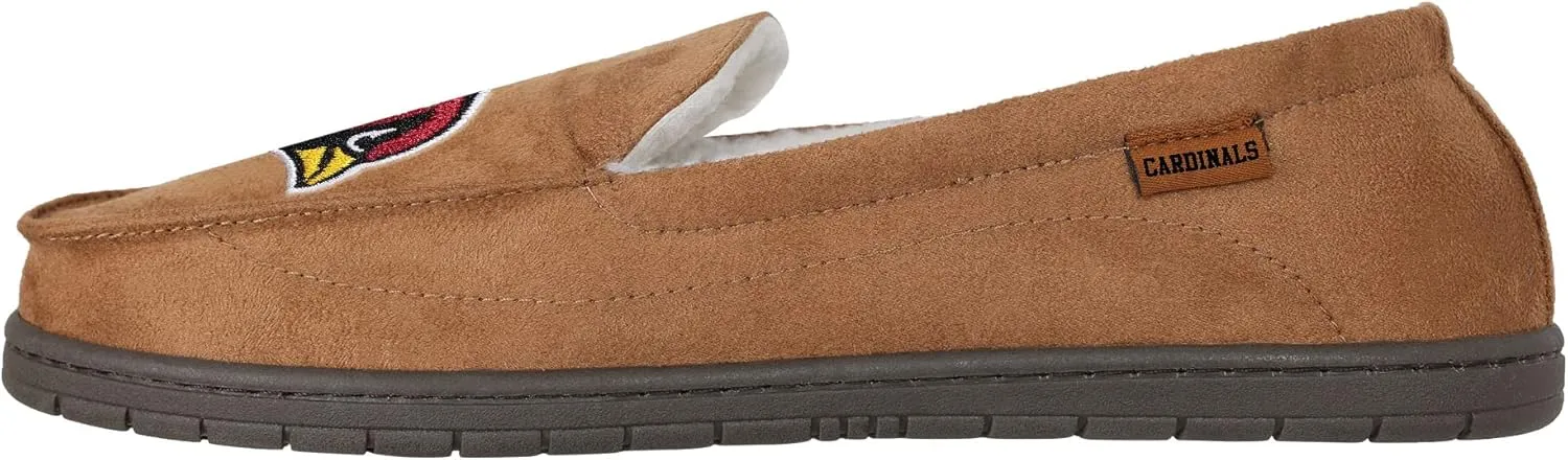FOCO Men's NFL Football Team Logo Moccasin Slippers