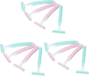 FRCOLOR 3sets 2-Blade Hair Shaver Armpit Razor Non-Slip Grip High-Performance Razor Hair Remover Fashion Practical 4pcs*3