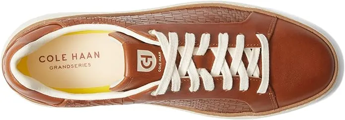 Friendly Leather Cole Tan Chunky Haan Classy Woven Sneakers Low Topspin Grandpro Top British
