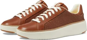 Friendly Leather Cole Tan Chunky Haan Classy Woven Sneakers Low Topspin Grandpro Top British