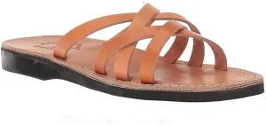 Gad - Leather Criss Cross Strap Sandal - Mens Sandals