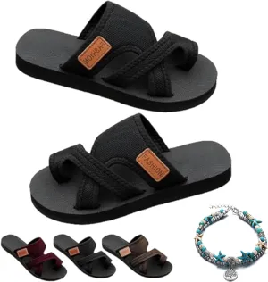 GDSAFS Women's Comfortable Breathable Mesh Flip Flops, Orthopedic Hollow Toe Loop Slippers, Comfortable Women Sandals