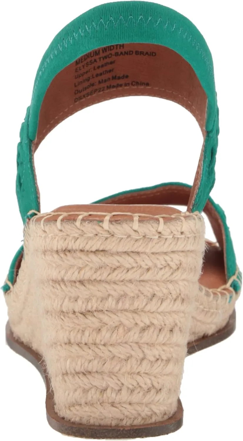 Gentle Souls by Kenneth Cole Women's Elyssa Two-Band Braid Wedge Sandal