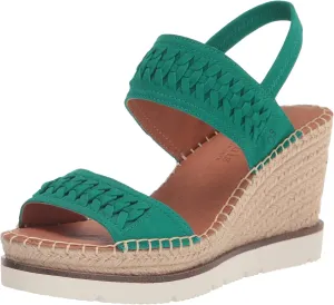 Gentle Souls by Kenneth Cole Women's Elyssa Two-Band Braid Wedge Sandal