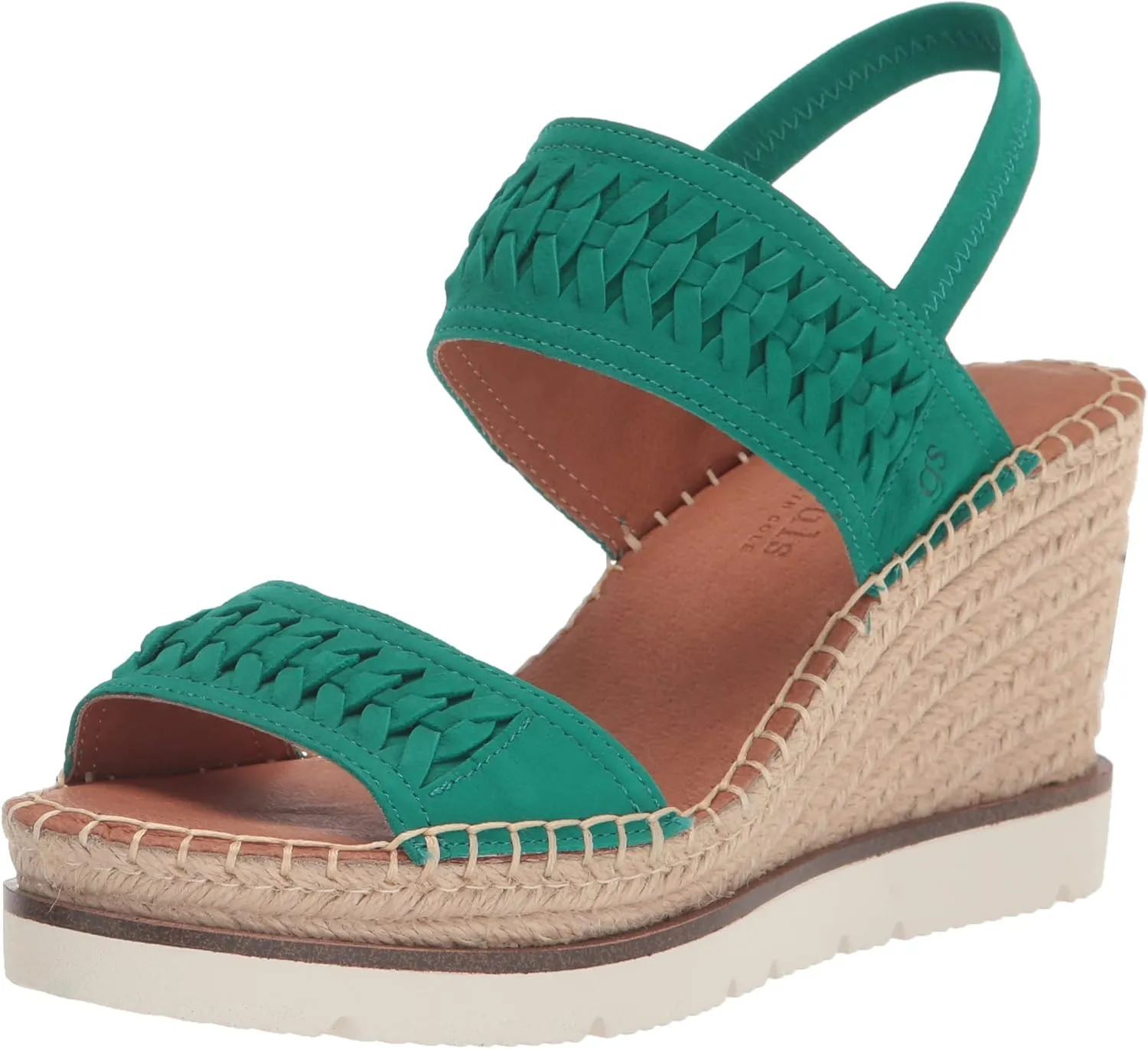 Gentle Souls by Kenneth Cole Women's Elyssa Two-Band Braid Wedge Sandal