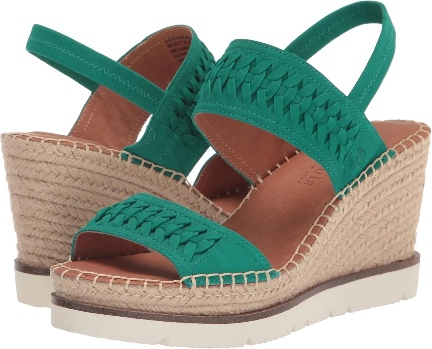 Gentle Souls by Kenneth Cole Women's Elyssa Two-Band Braid Wedge Sandal