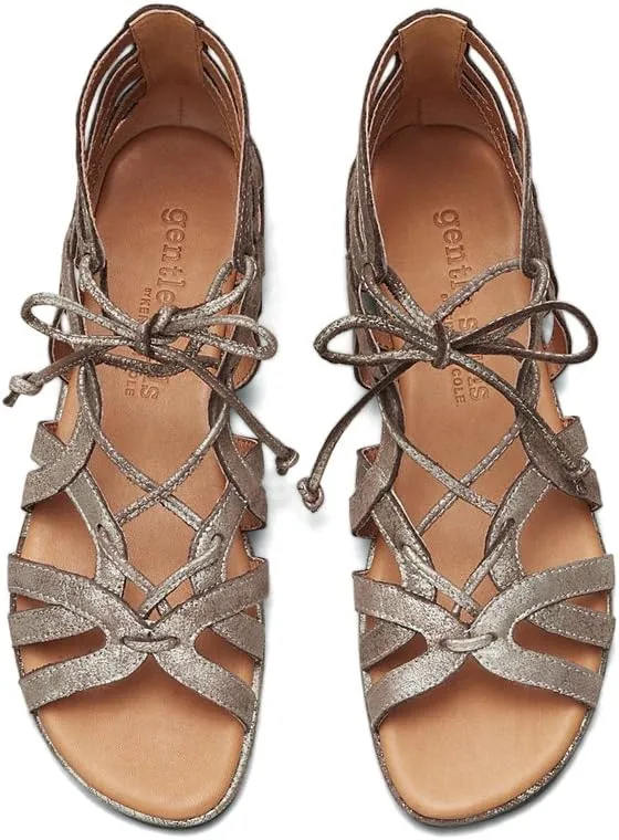 Gentle Souls Women's Break My Heart 3 Gladiator Sandal, Gold