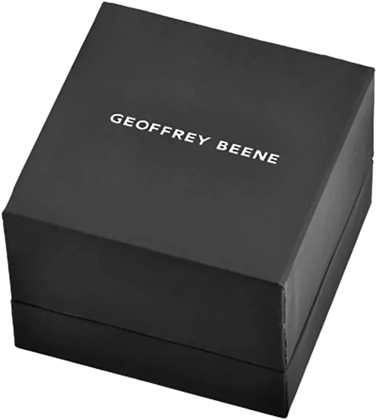 Geoffrey Beene Men's 8mm Stainless Steel Polished Edge Mesh Ring