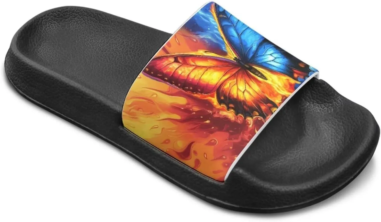 Girls Boys Slide Sandals Kids Summer Comfortable Slippers Slip On for Outdoor Beach Pool Shower Fit Little Big Kids