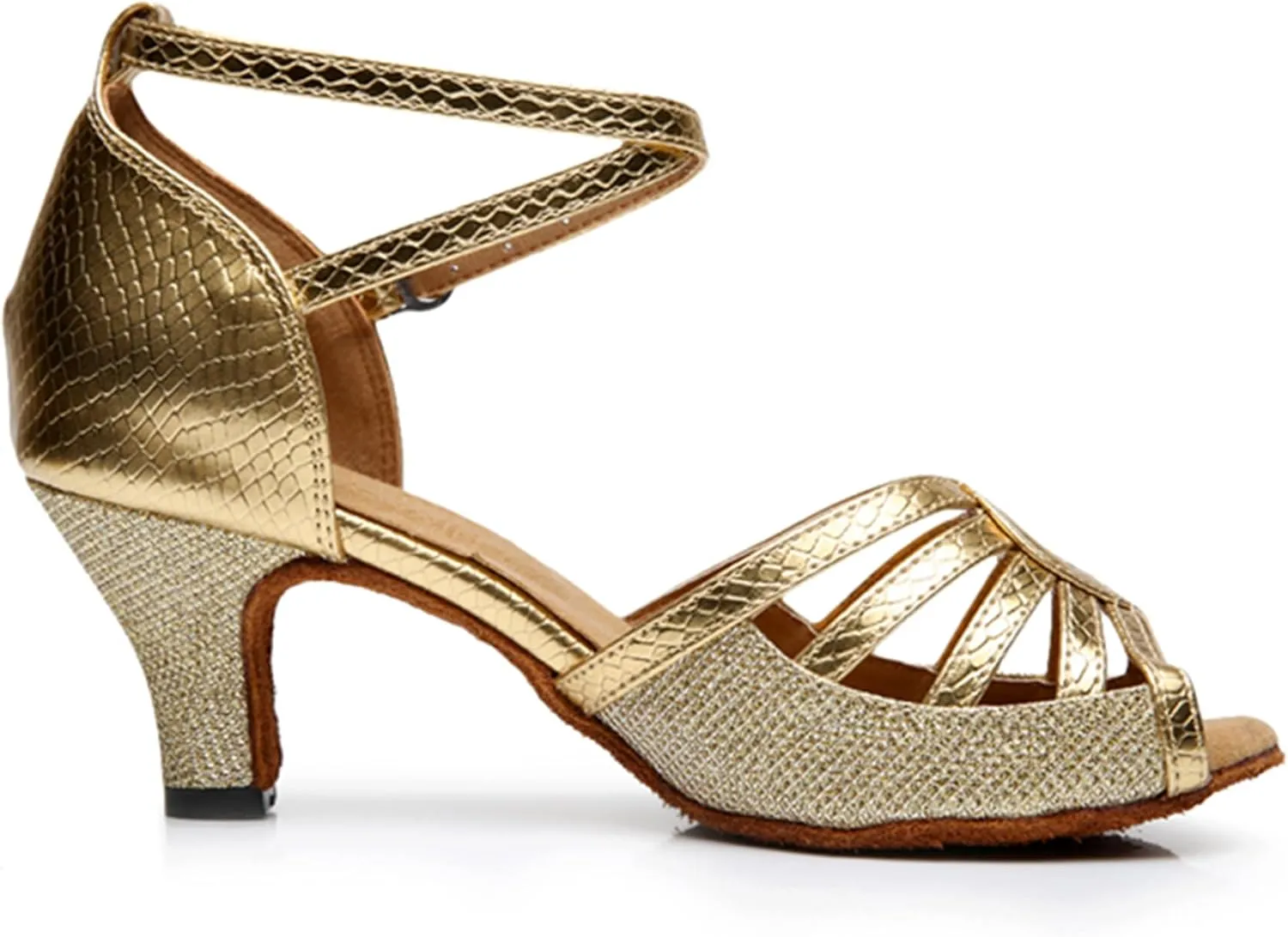 Girls Womens Latin Salsa Dance Shoes Glitter Comfortable Wedding Evening Sandals