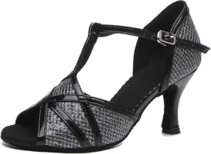 Girls Womens Latin Salsa Dance Shoes Glitter Comfortable Wedding Evening Sandals