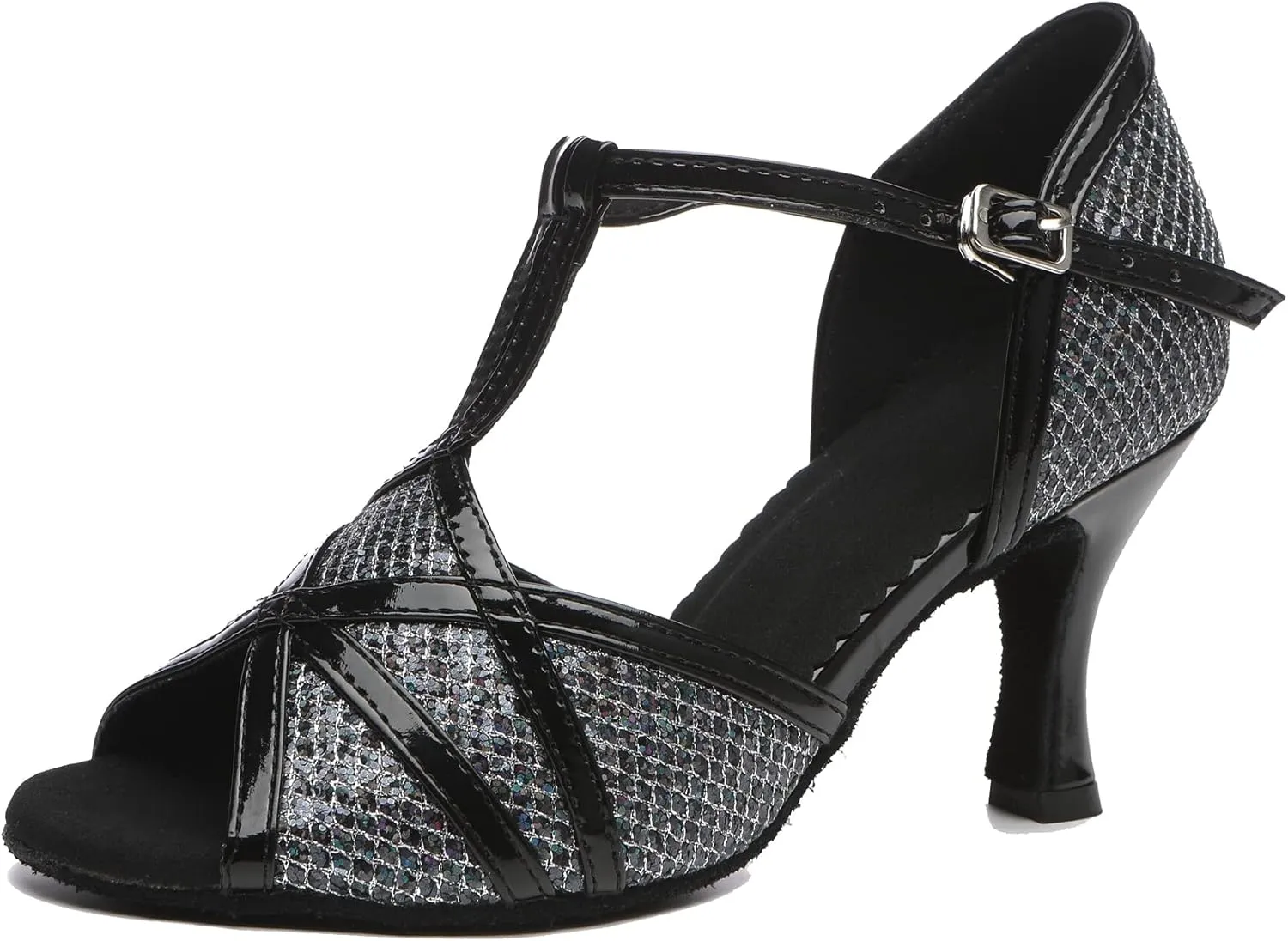 Girls Womens Latin Salsa Dance Shoes Glitter Comfortable Wedding Evening Sandals
