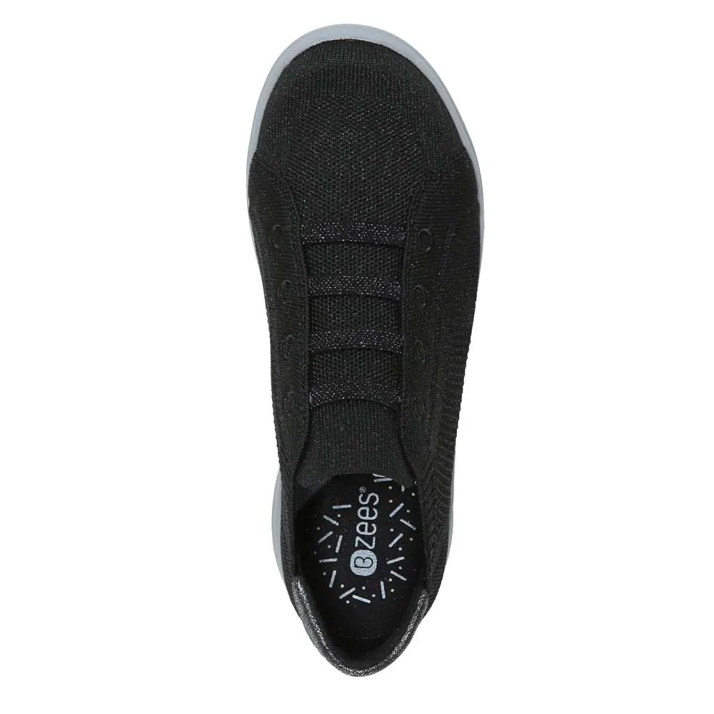 Golden Knit Slip-On Sneaker - Black