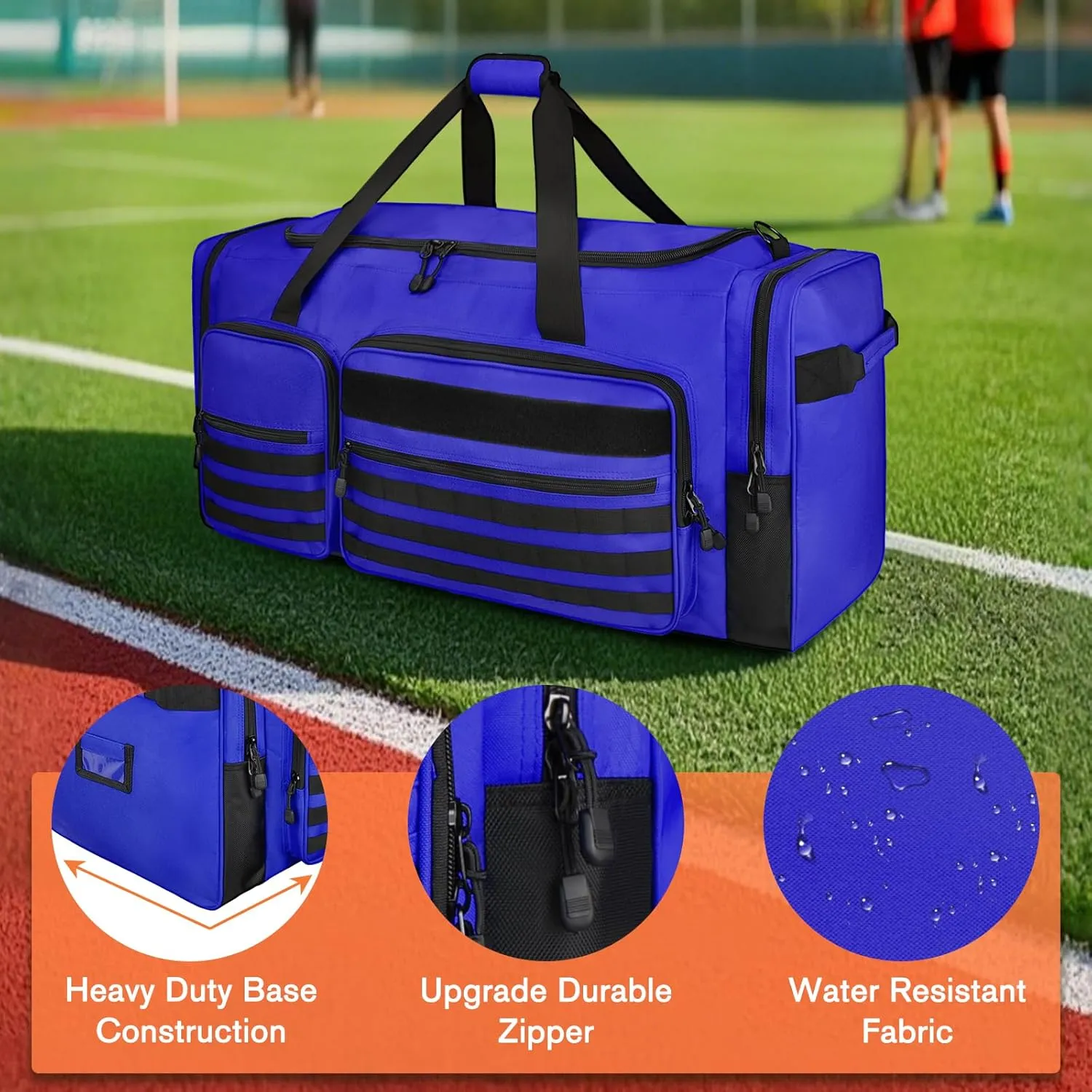 Goloni 130L Heavy Duty Large Duffle Equipment Bag,Catchers Gear Bag with Shoe Compartment,Baseball Duffle Bag