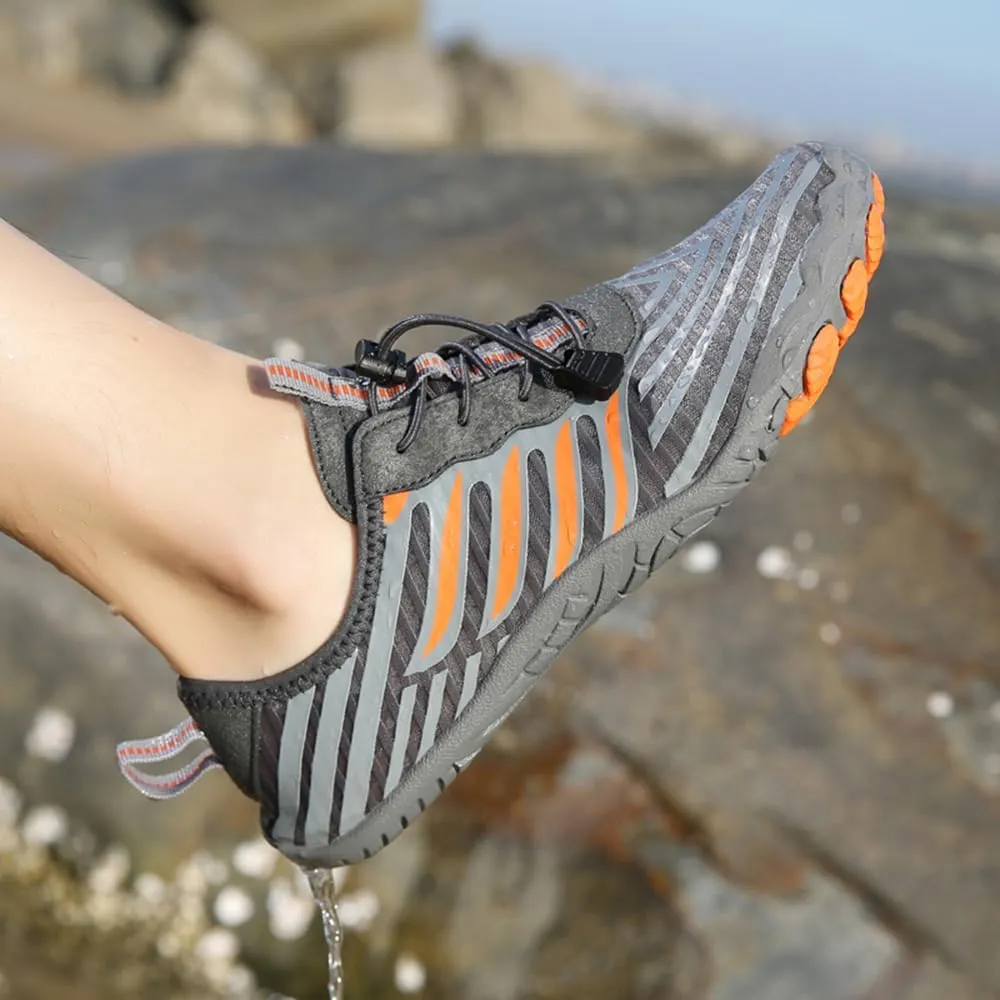 Grounded Barefoot Footwear for Women Men, Hiking Barefoot Wide Toe Box Wide Width Slip On Water Shoes