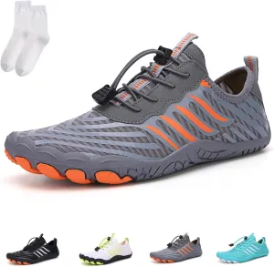 Grounded Barefoot Footwear for Women Men, Hiking Barefoot Wide Toe Box Wide Width Slip On Water Shoes