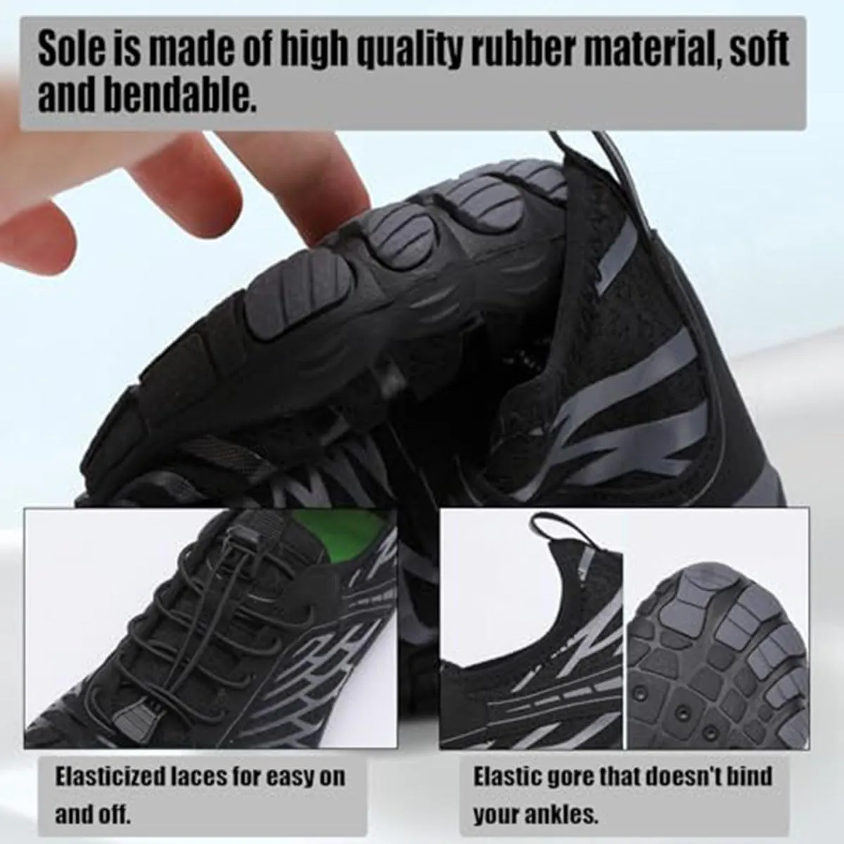 Grounded Footwear Barefoot Water Shoes for Women and Men - Wide Width Slip On