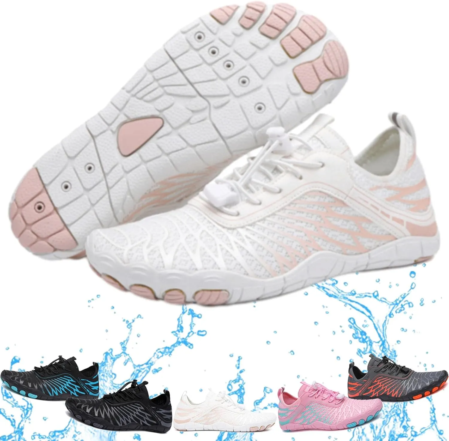 Grounded Footwear Barefoot Water Shoes for Women and Men - Wide Width Slip On