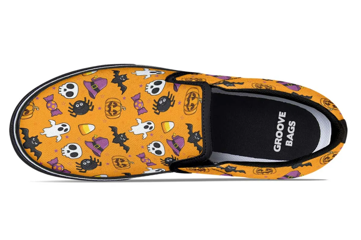 Halloween Pattern Slip-On Shoes