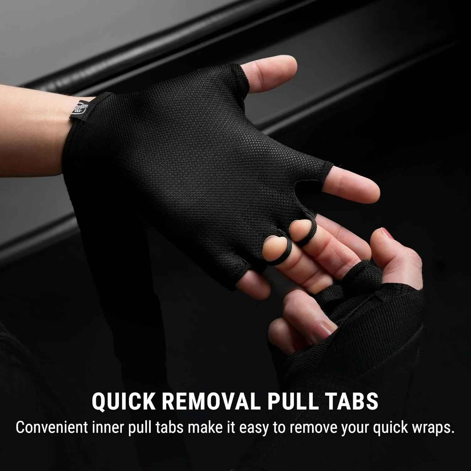 Hayabusa Elite Quick Wraps - Boxing & Martial Arts Hand Wraps - Black